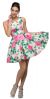 Main image of Floral Print Cut-Out Back Sleeveless Short Homecoming Dress